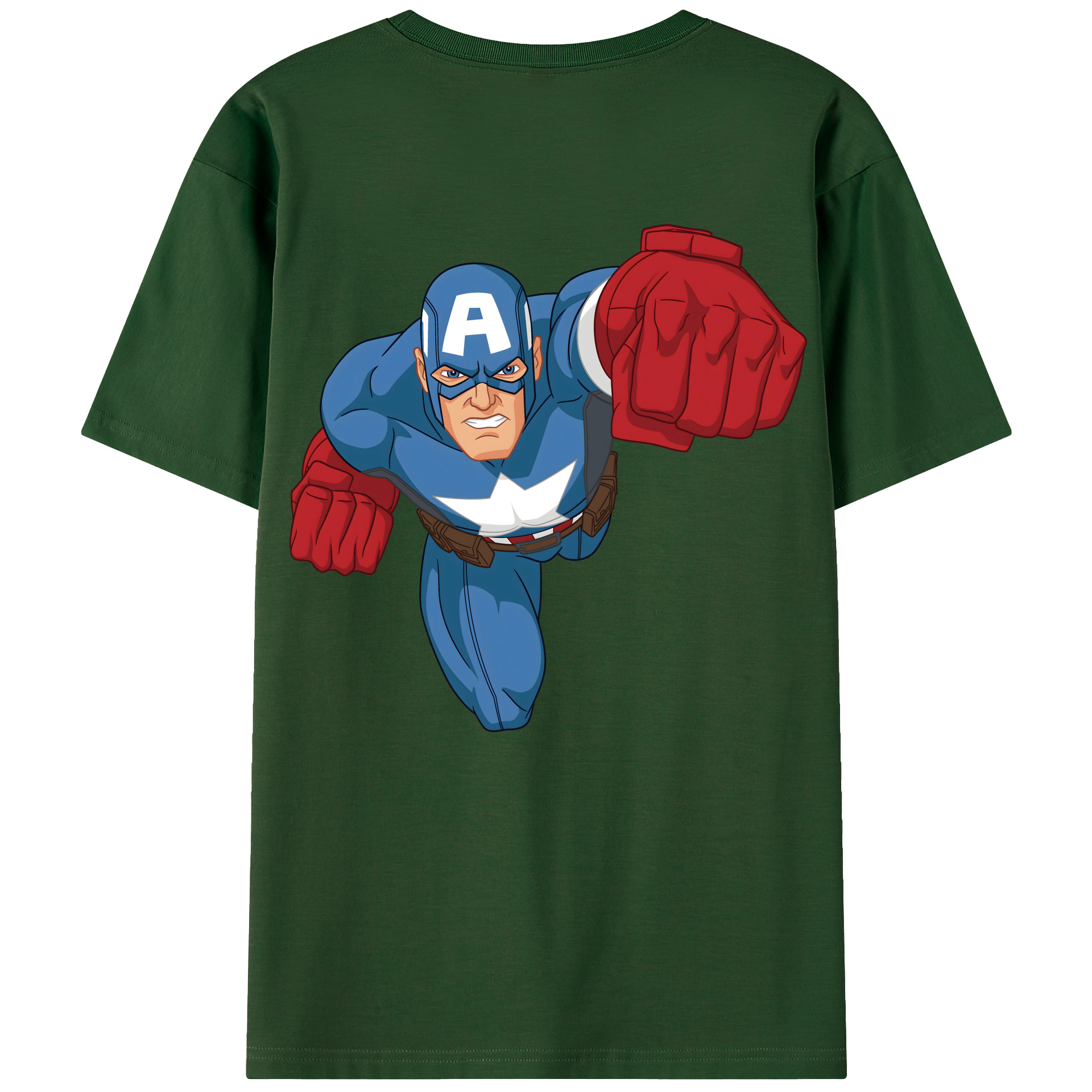（画像用） アベンジャーズ The Avengers 綿100％半袖Tシャツ（背面プリント）